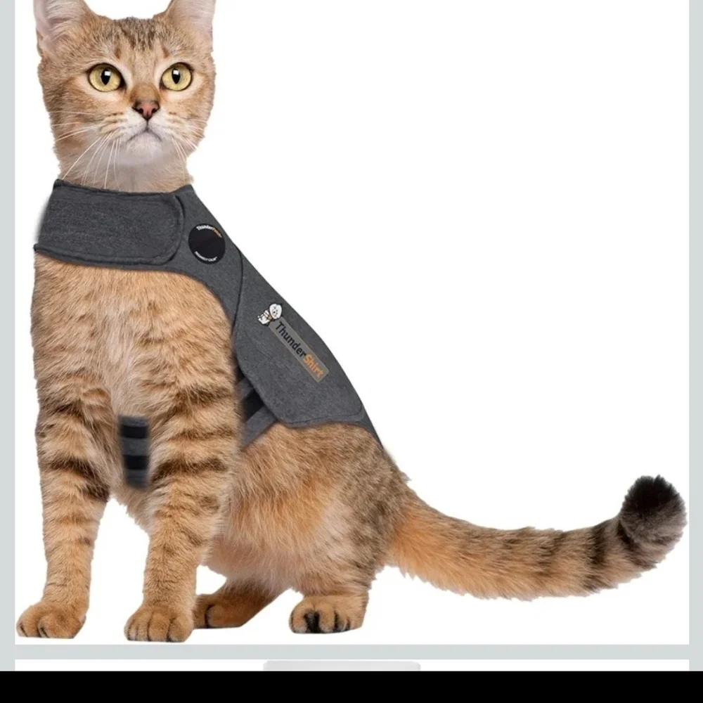 Thundershirt Cat Anxiety Relief Jacket - Dark Gray